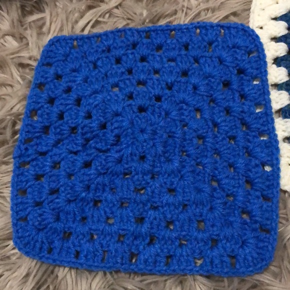 Set of 2-Handmade Crocheted Squares-10x10 - Picture 8 of 13